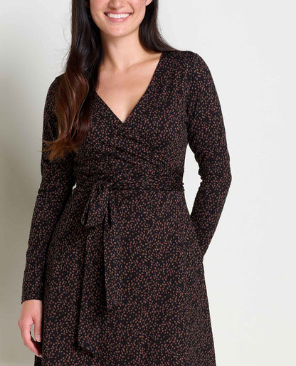 Toad&Co Women's Cue Wrap Dress - Organic Cotton and Tencel Dress by Toad&Co