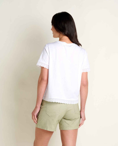 Toad&Co Clara Tee - Organic Cotton & TENCEL™ Eyelet Trim Women's Tee