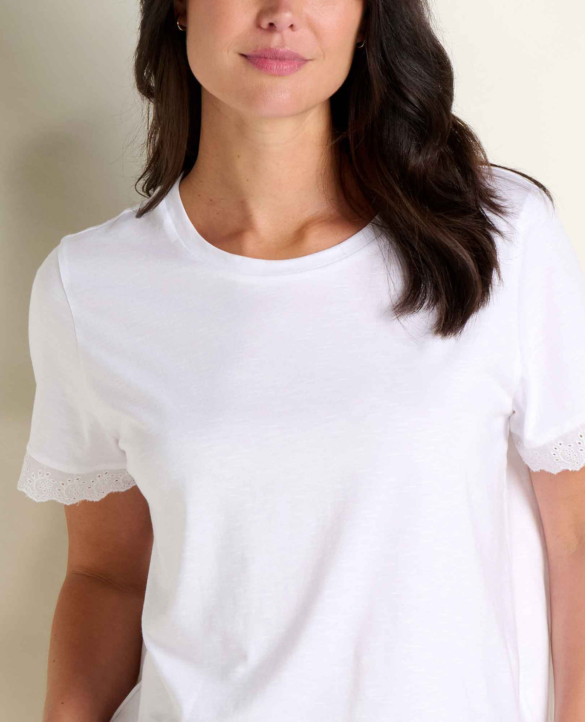 Toad&Co Clara Tee - Organic Cotton & TENCEL™ Eyelet Trim Women's Tee