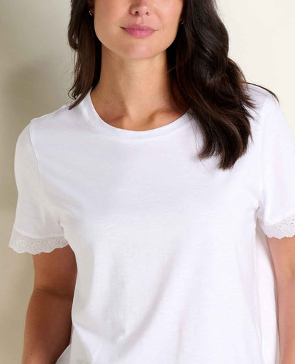 Toad&Co Clara Tee - Organic Cotton & TENCEL™ Eyelet Trim Women's Tee