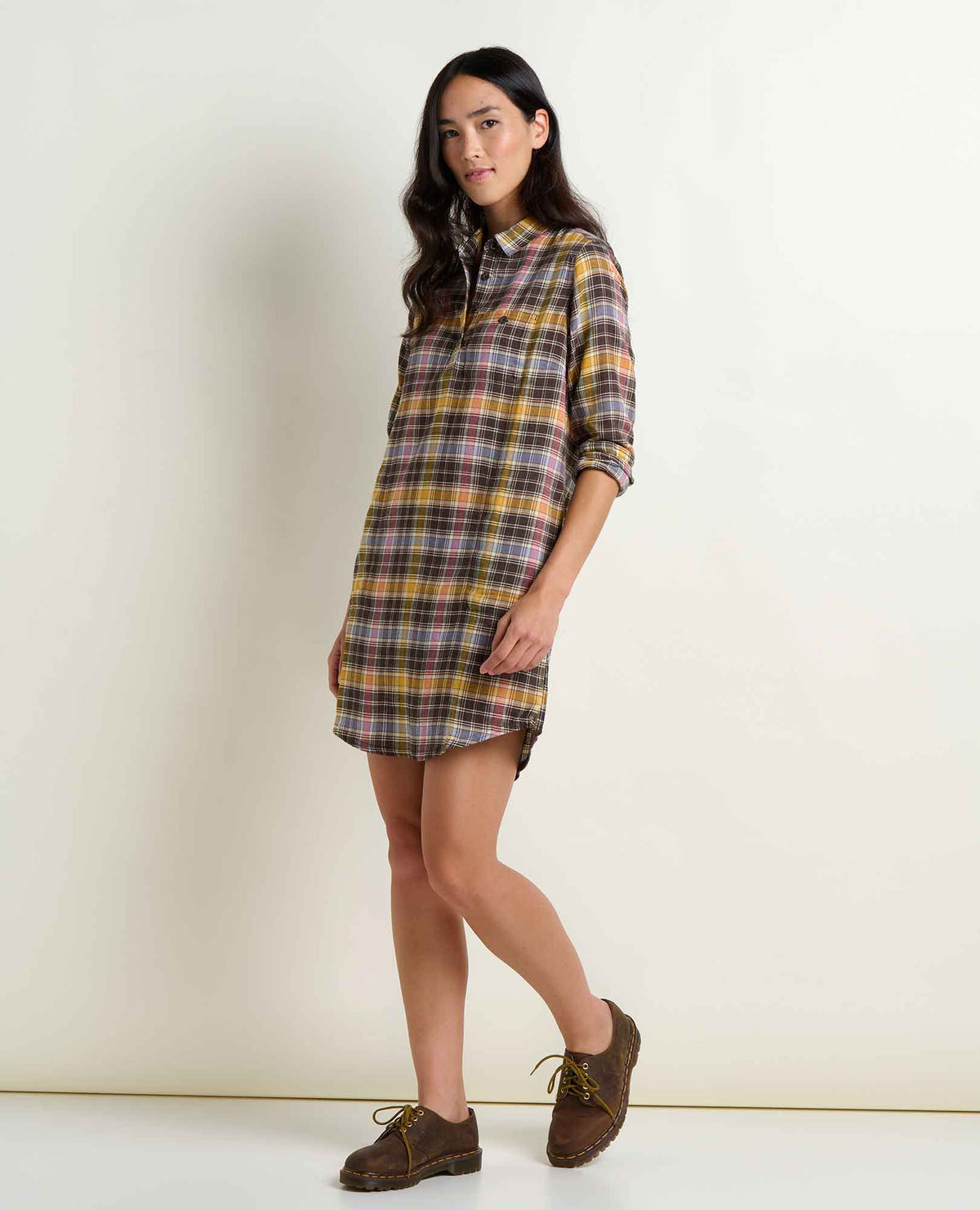 Toad&Co Re-Form Flannel Button Up Shirtdress