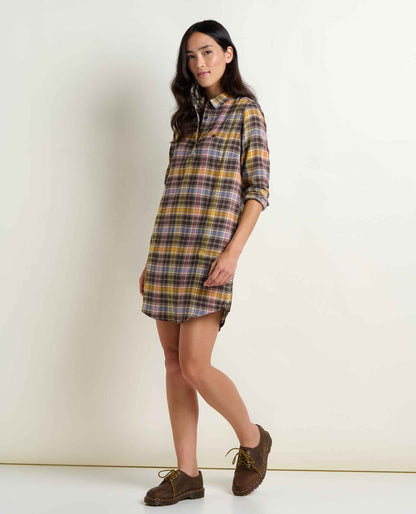 Toad&Co Re-Form Flannel Button Up Shirtdress
