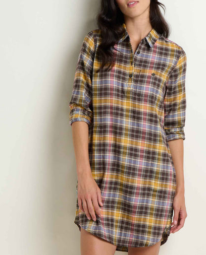 Toad&Co Re-Form Flannel Button Up Shirtdress