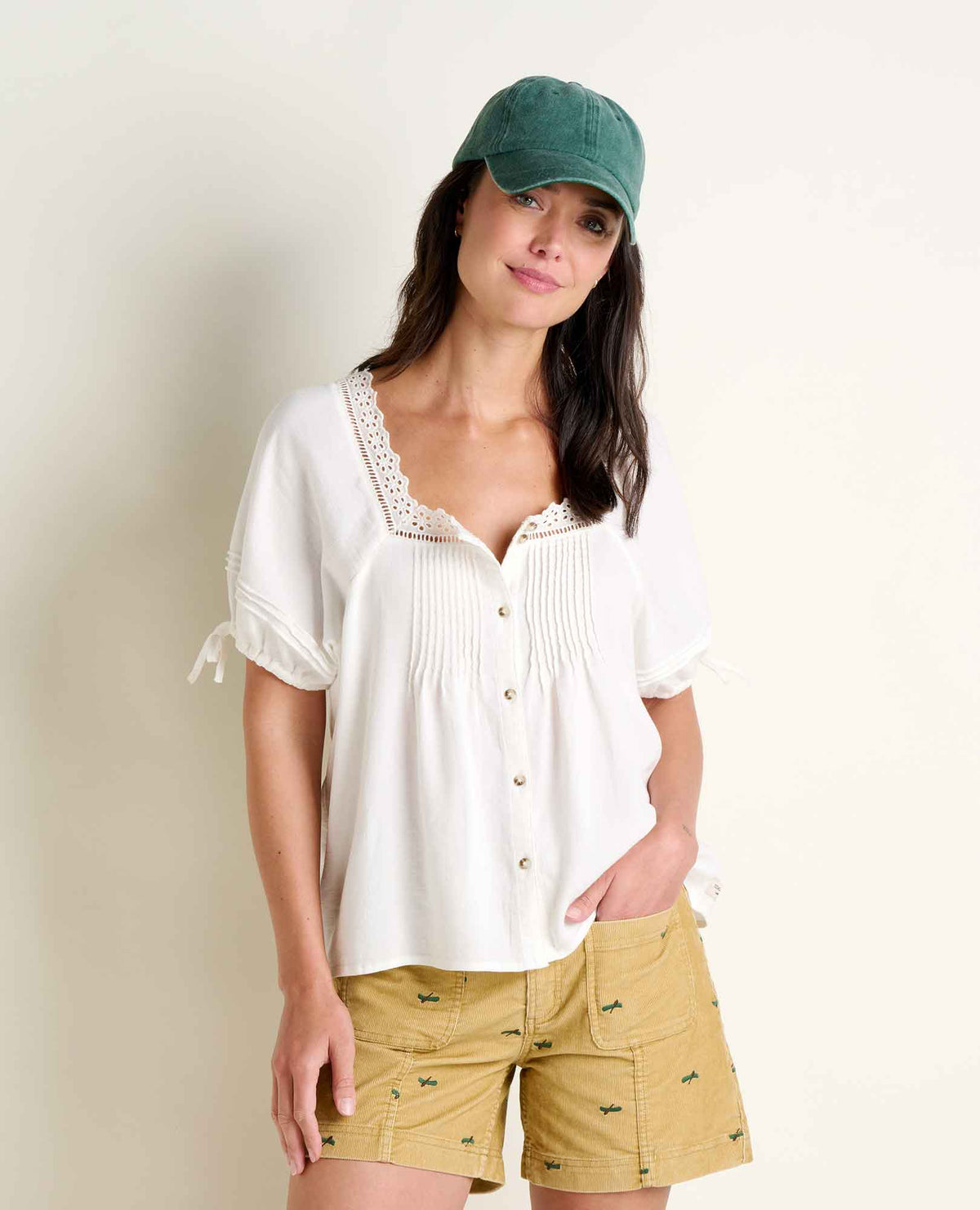 Toad&Co Manzana Peasant Shirt - 100% Organic Cotton Boho Women's Shirt