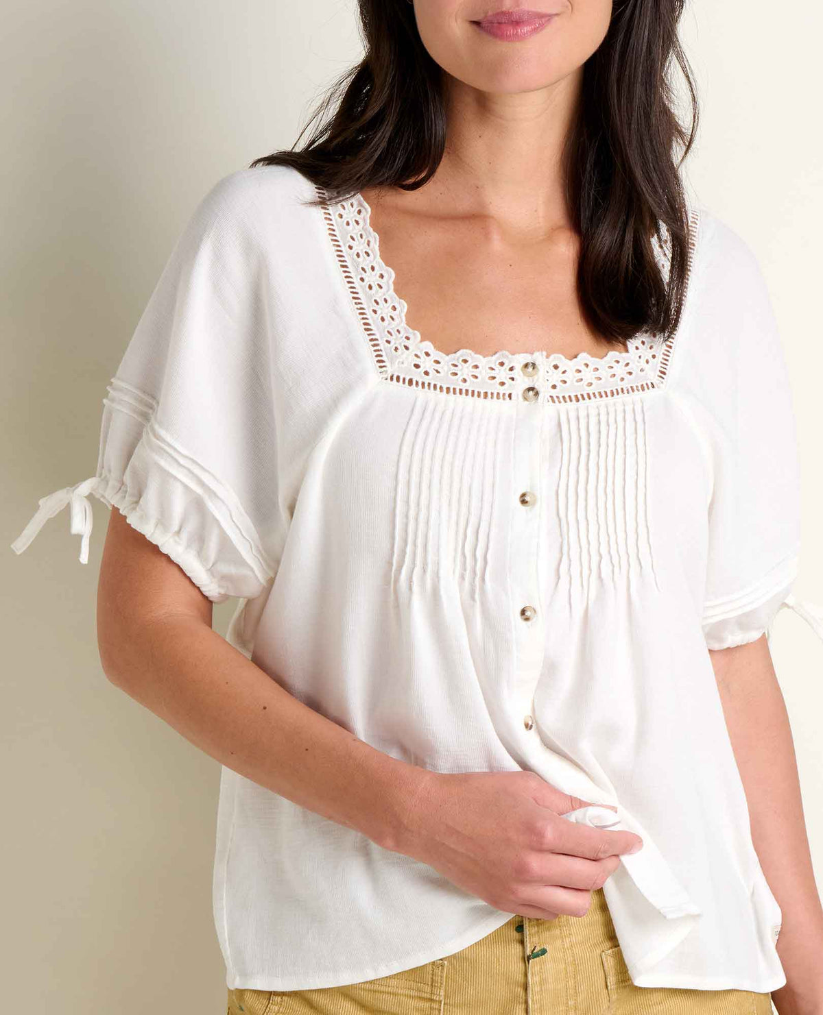 Toad&Co Manzana Peasant Shirt - 100% Organic Cotton Boho Women's Shirt
