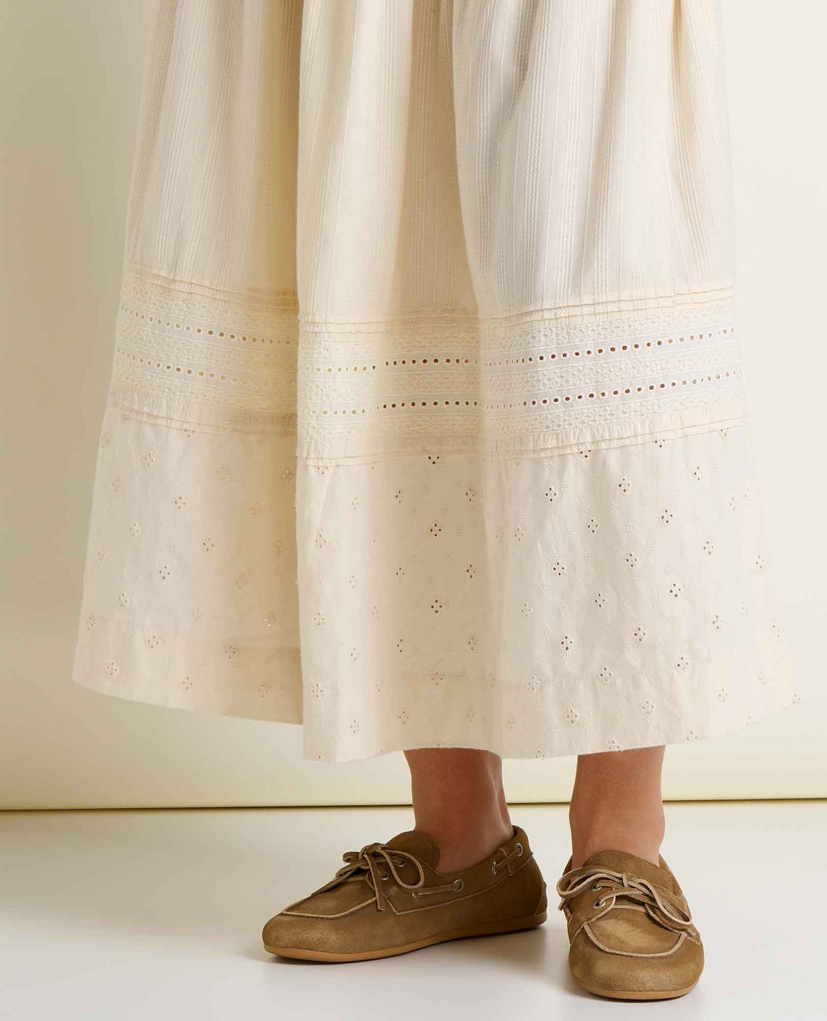 Toad&Co Airscape Organic Cotton Tiered Midi Skirt