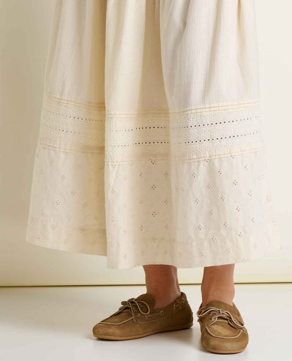 Toad&Co Airscape Organic Cotton Tiered Midi Skirt