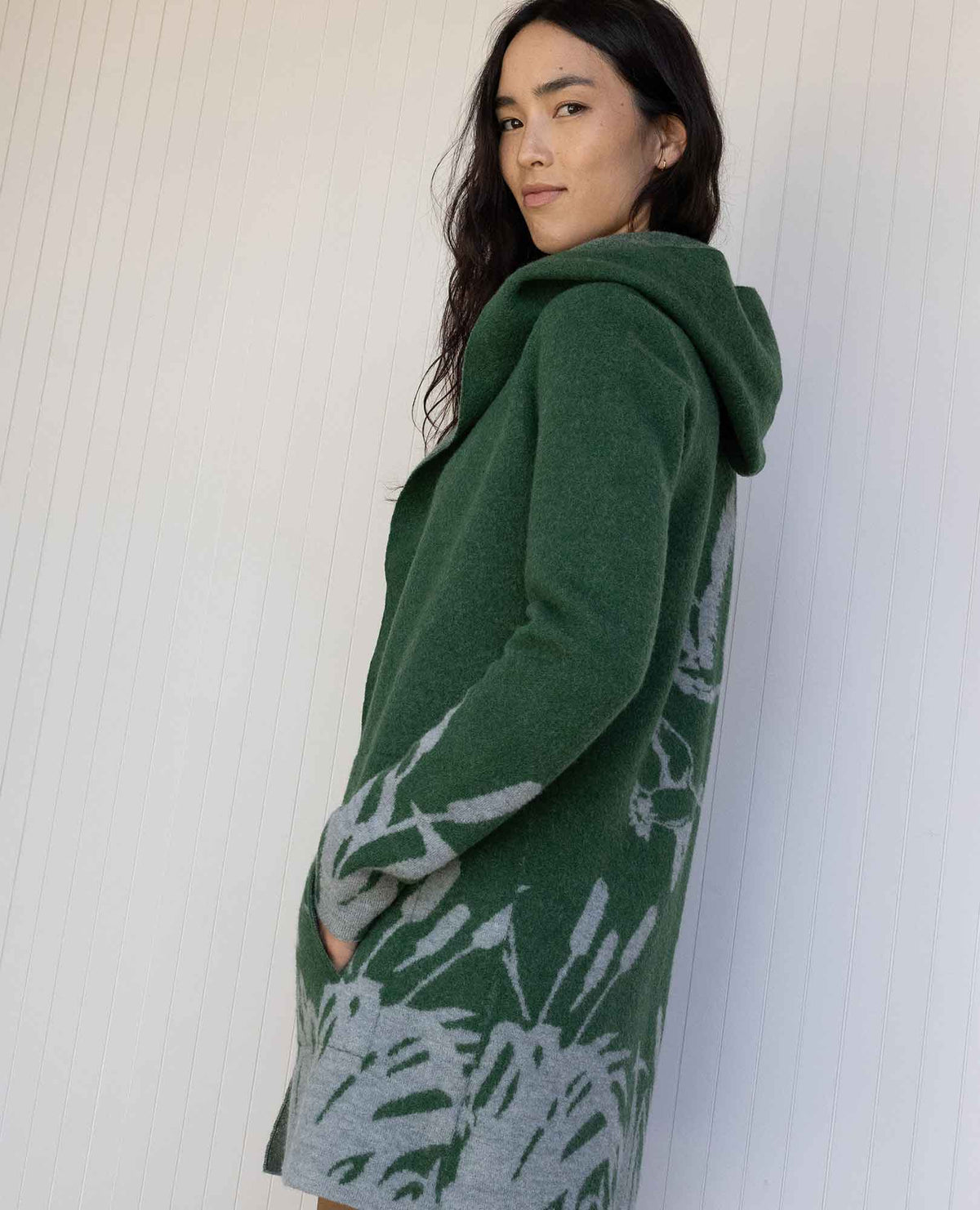 Toad&Co Heartfelt Merino Wool Open Front Cardigan Hoodie