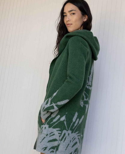 Toad&Co Heartfelt Merino Wool Open Front Cardigan Hoodie