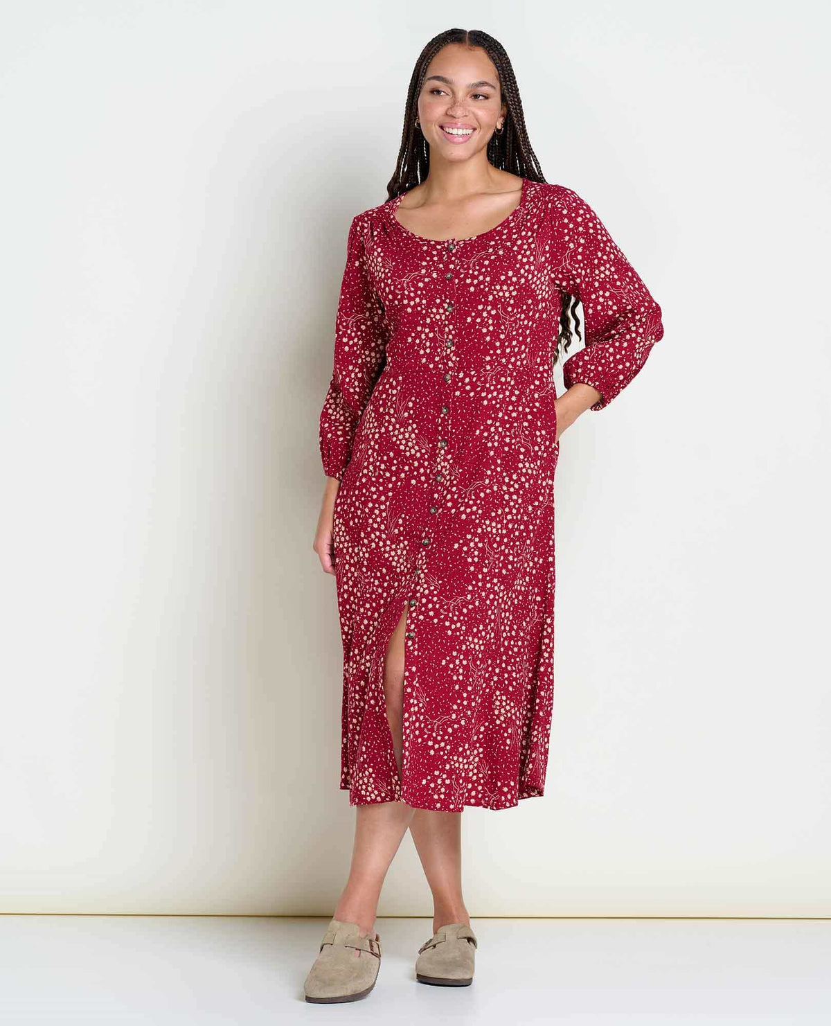 Toad&Co Manzana Organic Cotton Midi Dress
