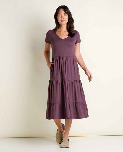 Toad&Co Marley Tiered Midi Dress - Organic Cotton & TENCEL™ Midi Dress