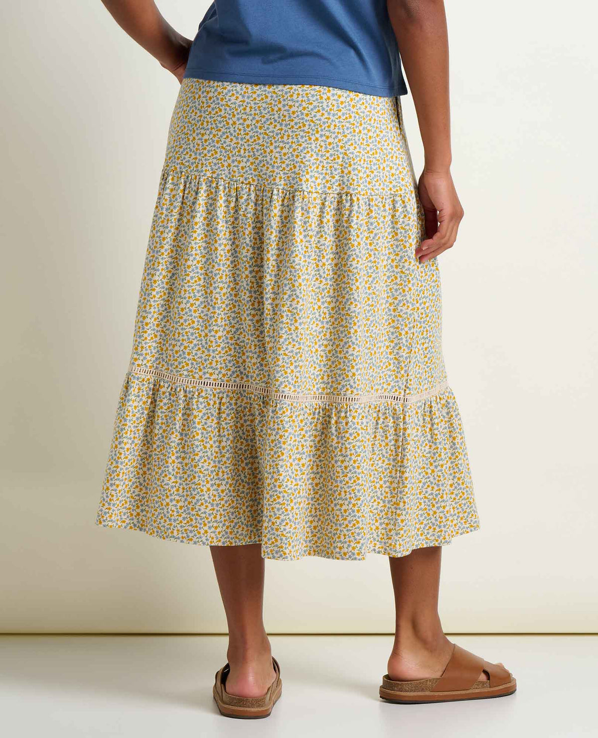Toad&Co Marigold Tiered Midi Skirt - Organic Cotton & TENCEL™ Flowy Skirt