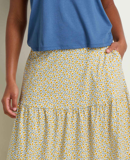 Toad&Co Marigold Tiered Midi Skirt - Organic Cotton & TENCEL™ Flowy Skirt