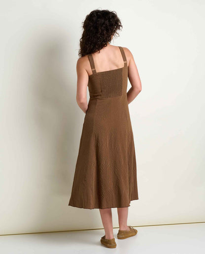 Toad&Co Sunkissed Tank Midi Dress - Quick-Dry Recycled Midi Travel Dress