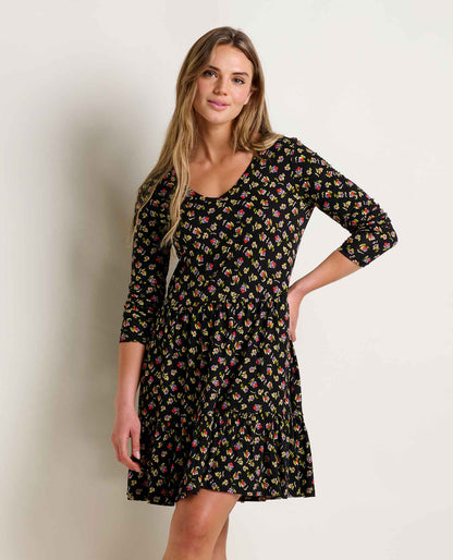 Toad&Co Marley Tiered Long Sleeve Dress - Soft & Swingy