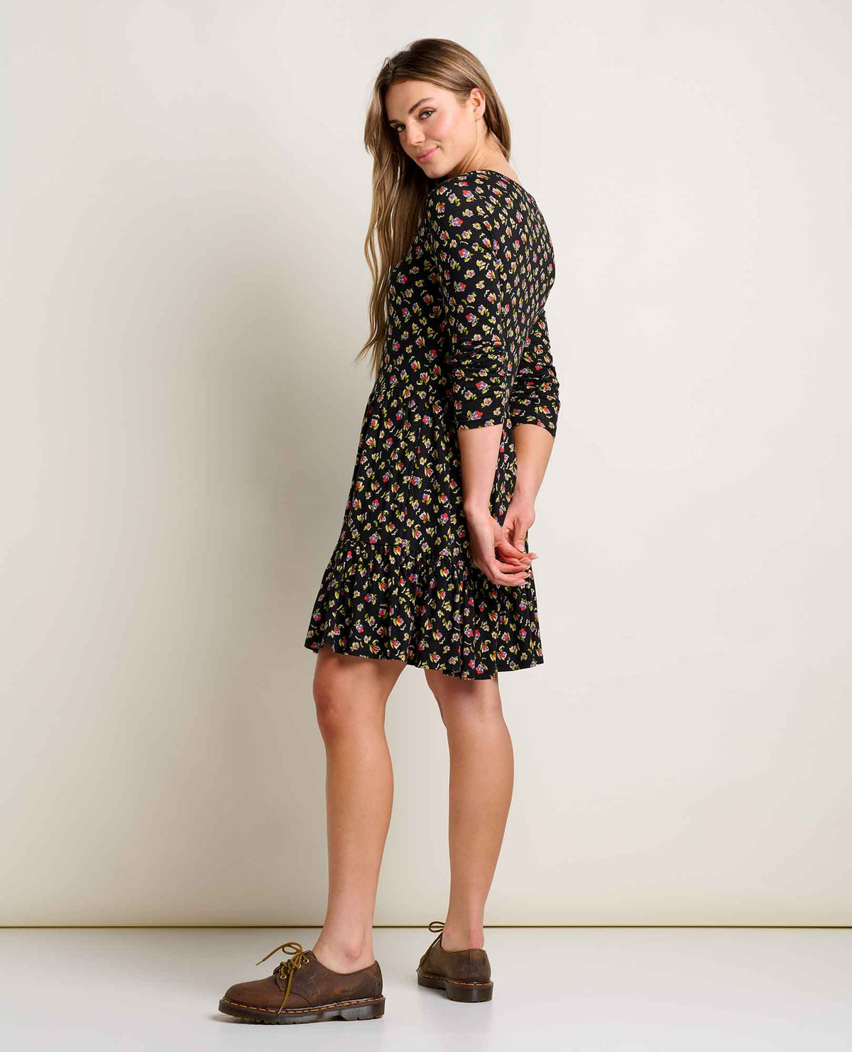 Toad&Co Marley Tiered Long Sleeve Dress - Soft & Swingy