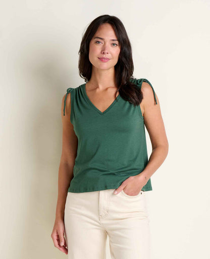 Toad&Co Anza Cinch V-Neck Tank Top - Organic Cotton