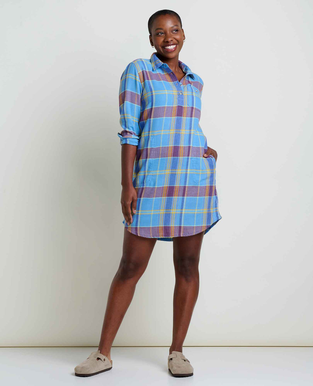Toad&Co Re-Form Flannel Shirtdress
