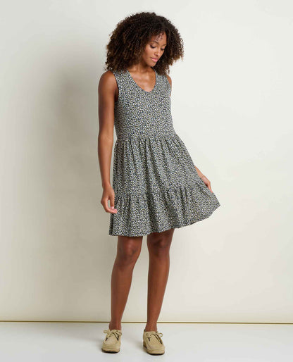 Toad&Co Marley Tiered Tank Dress - Breathable Organic Cotton Tiered Dress
