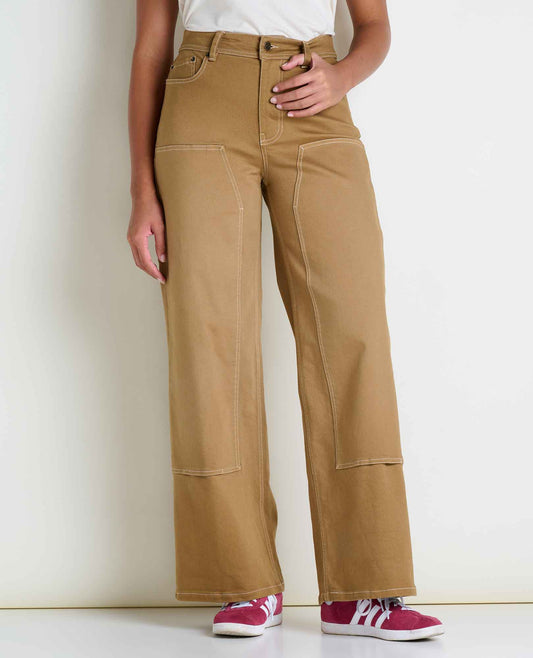 Toad&Co Organic Cotton Wide Leg Utility Denim - Sustainable Jeans by Toad&Co