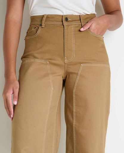 Toad&Co Organic Cotton Wide Leg Utility Denim - Sustainable Jeans by Toad&Co