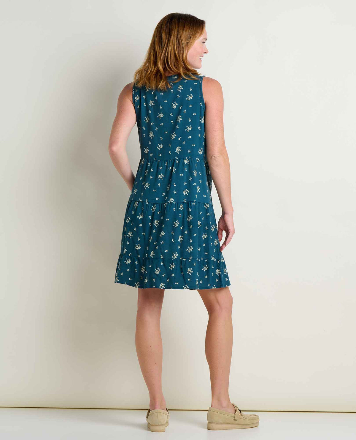 Toad&Co Manzana Tiered Tank Dress - Organic Cotton Flirty Tiered Sundress
