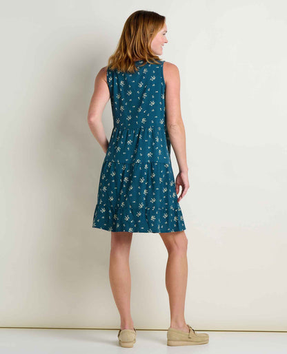 Toad&Co Manzana Tiered Tank Dress - Organic Cotton Flirty Tiered Sundress