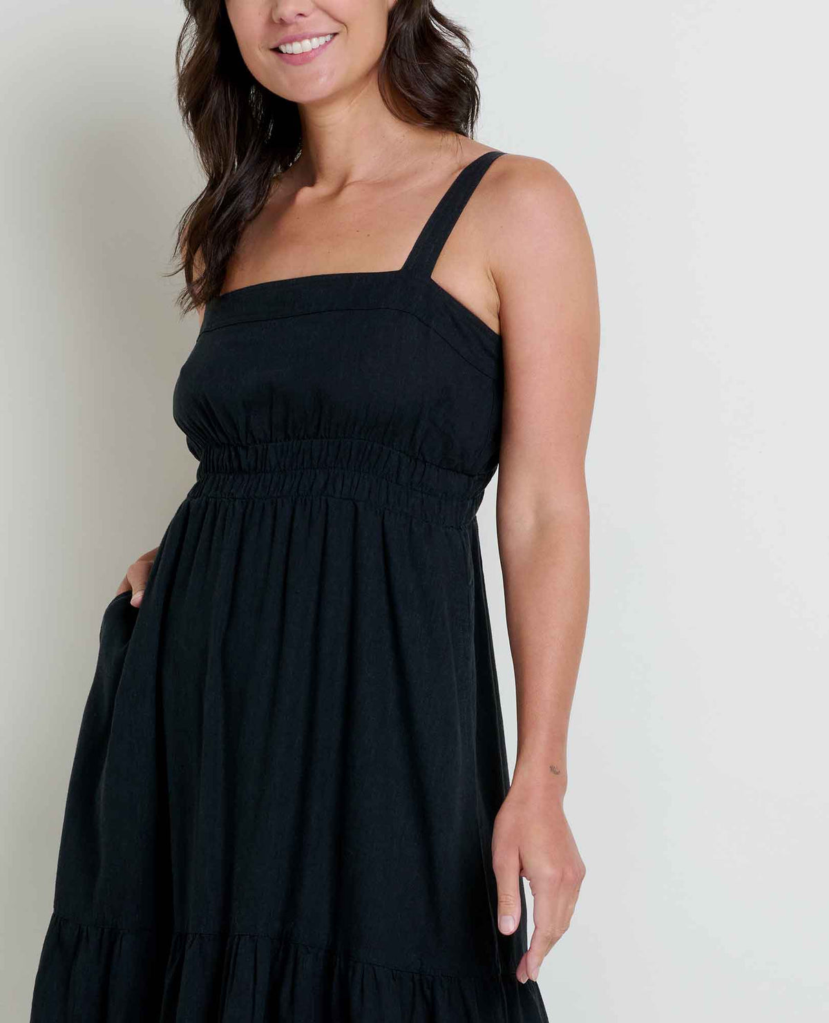 Toad&Co Taj Hemp Tiered Midi Dress - Better than Linen