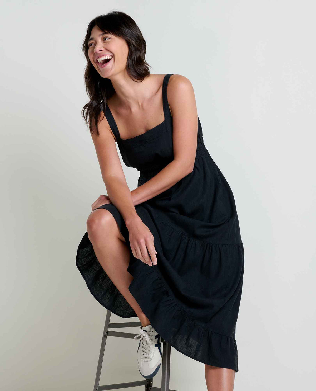 Toad&Co Taj Hemp Tiered Midi Dress - Better than Linen