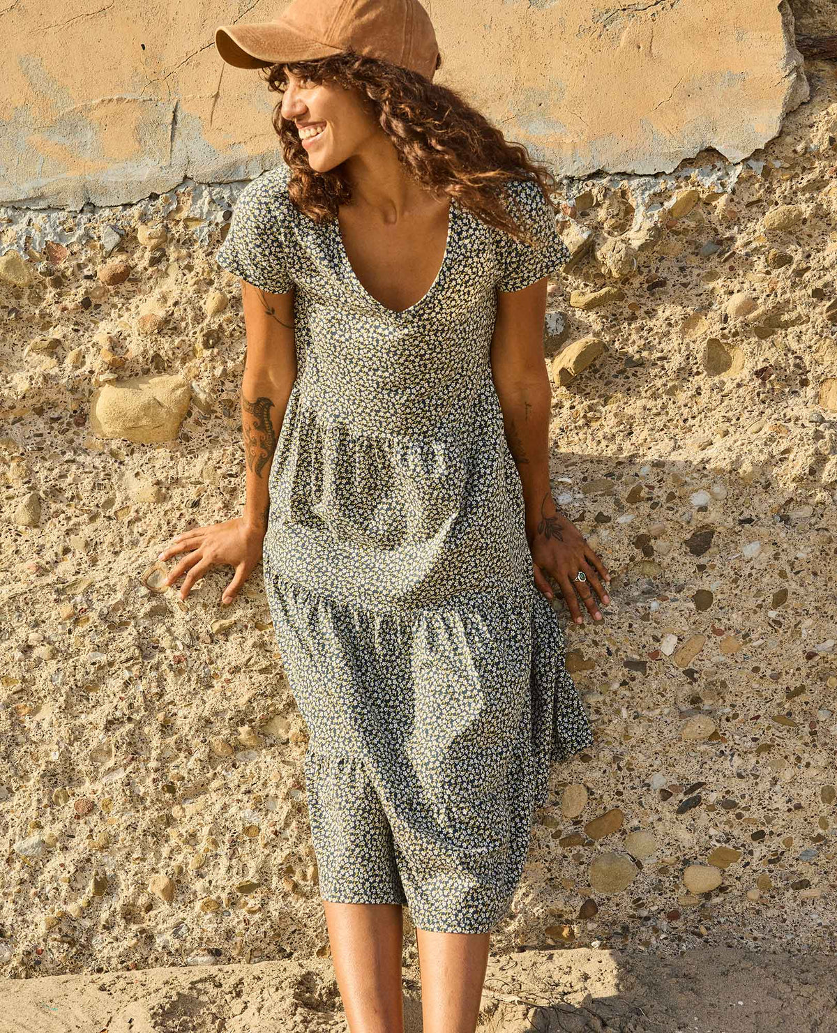 Toad&Co Marley Tiered Midi Dress - Organic Cotton & TENCEL™ Midi Dress