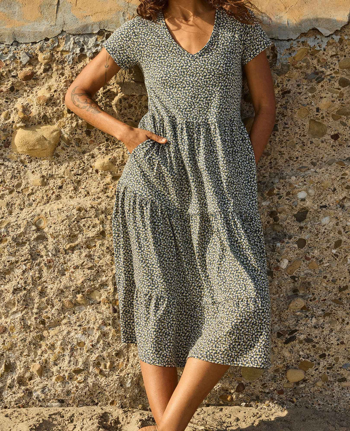 Toad&Co Marley Tiered Midi Dress - Organic Cotton & TENCEL™ Midi Dress