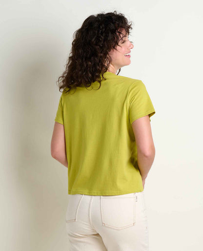Toad&Co Women's Re-Form Embroidered Crew - Sustainable Recycled Cotton Tee