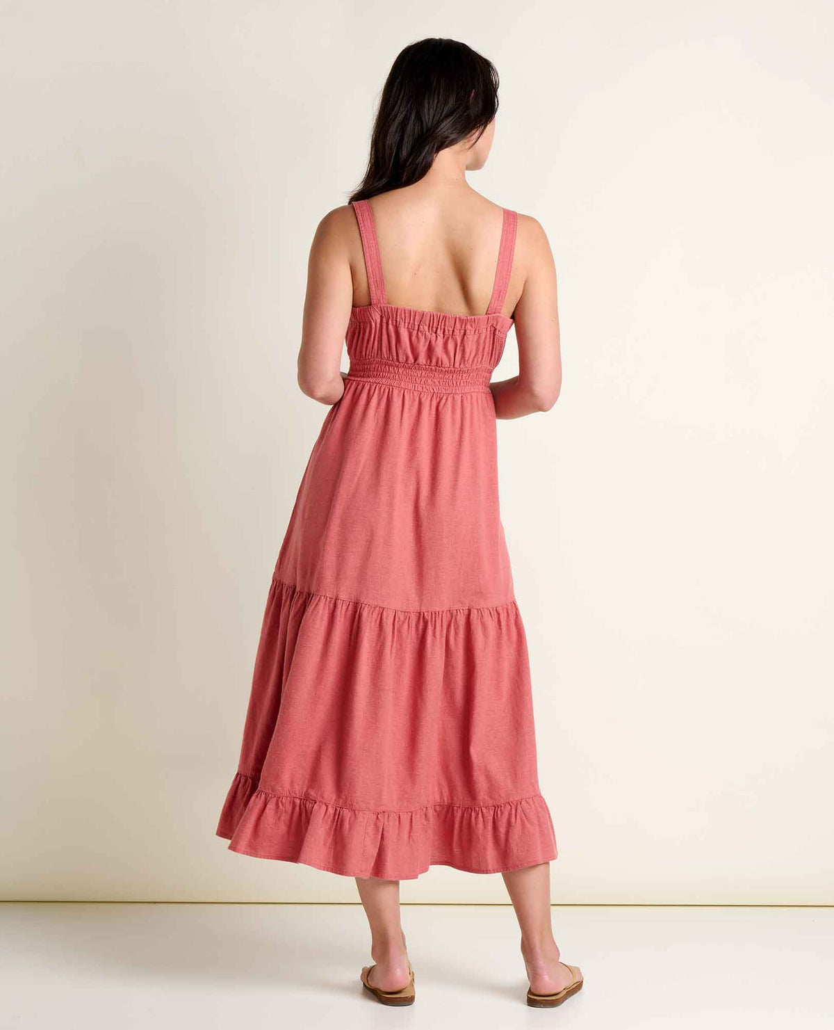 Toad&Co Taj Hemp Tiered Midi Dress - Sustainable Hemp & TENCEL™ Linen-Feel Dress