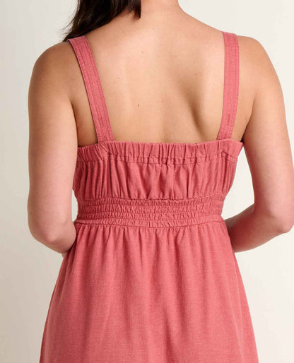 Toad&Co Taj Hemp Tiered Midi Dress - Sustainable Hemp & TENCEL™ Linen-Feel Dress