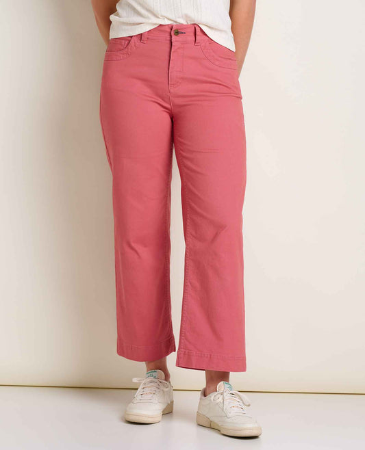 Toad&Co Earthworks Wide Leg Organic Cotton Crop Pant