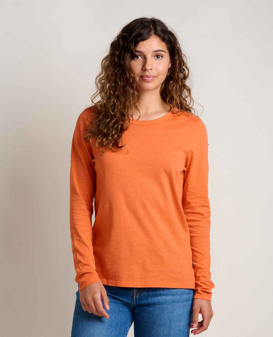 Toad&Co Women's Primo Long Sleeve Crew - Organic Cotton Shirt by Toad&Co