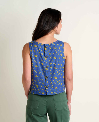 Toad&Co Taj Hemp Button Back Tank Top - Better than Linen