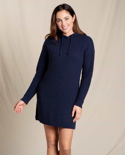 Toad&Co Whidbey Hooded Sweater Dress - by Toad&Co