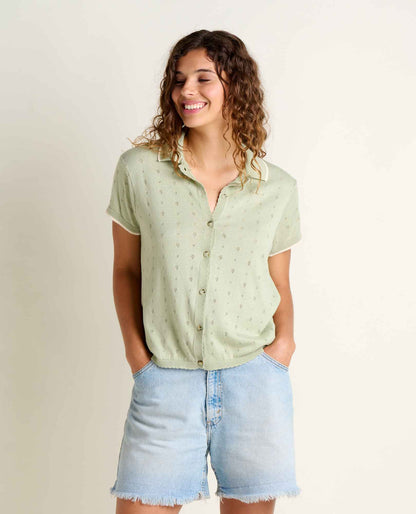 Toad&Co Bianca Shirt - Recycled Cotton Pointelle Knit Blouse