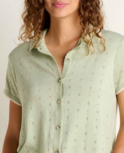 Toad&Co Bianca Shirt - Recycled Cotton Pointelle Knit Blouse