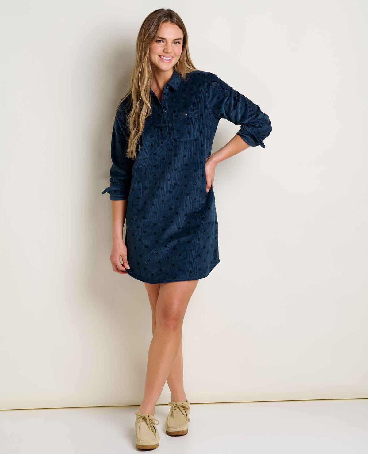 Toad&Co Super Soft Wide Wale Corduroy Popover Dress