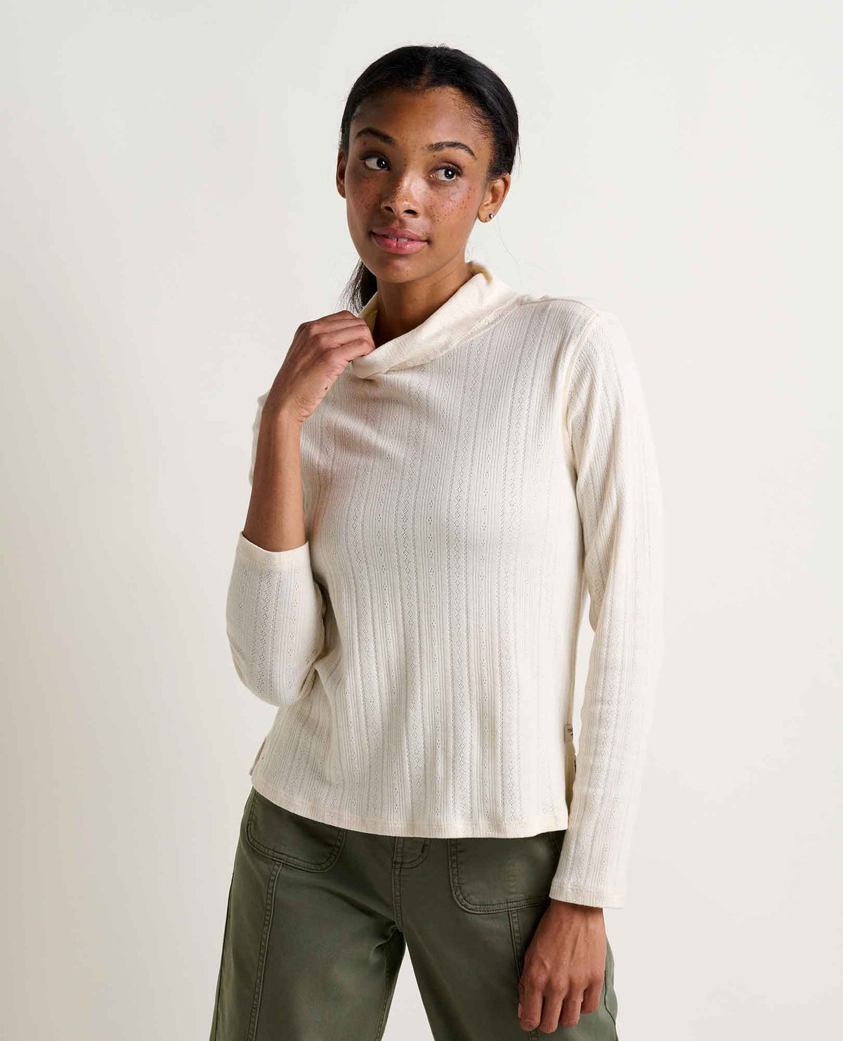 Toad&Co Foothill Pointelle Long Sleeve Turtleneck