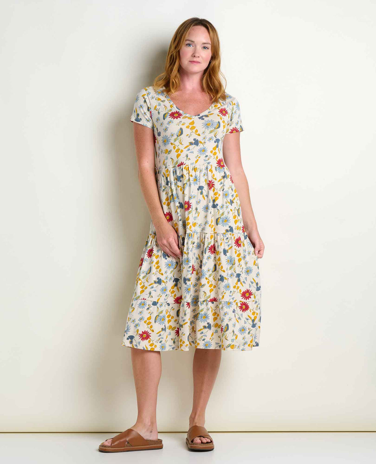 Toad&Co Marley Tiered Midi Dress - Organic Cotton & TENCEL™ Midi Dress