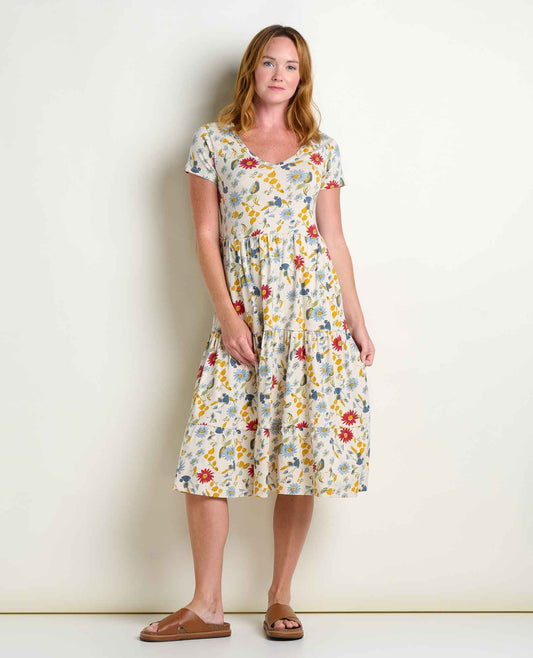 Toad&Co Marley Tiered Midi Dress - Organic Cotton & TENCEL™ Midi Dress