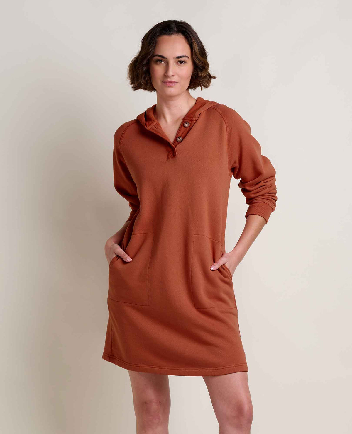 Toad&Co Fernscape Hoodie Dress - Organic Cotton & Hemp Blend