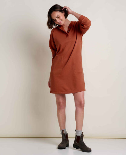 Toad&Co Fernscape Hoodie Dress - Organic Cotton & Hemp Blend