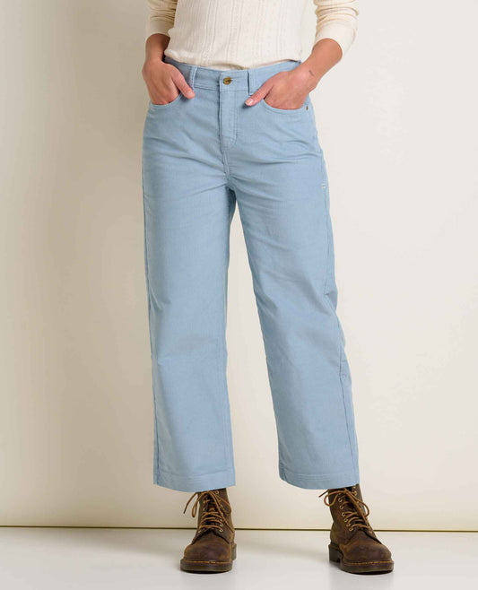 Toad&Co Women's Corduroy Wide Leg Crop Pant