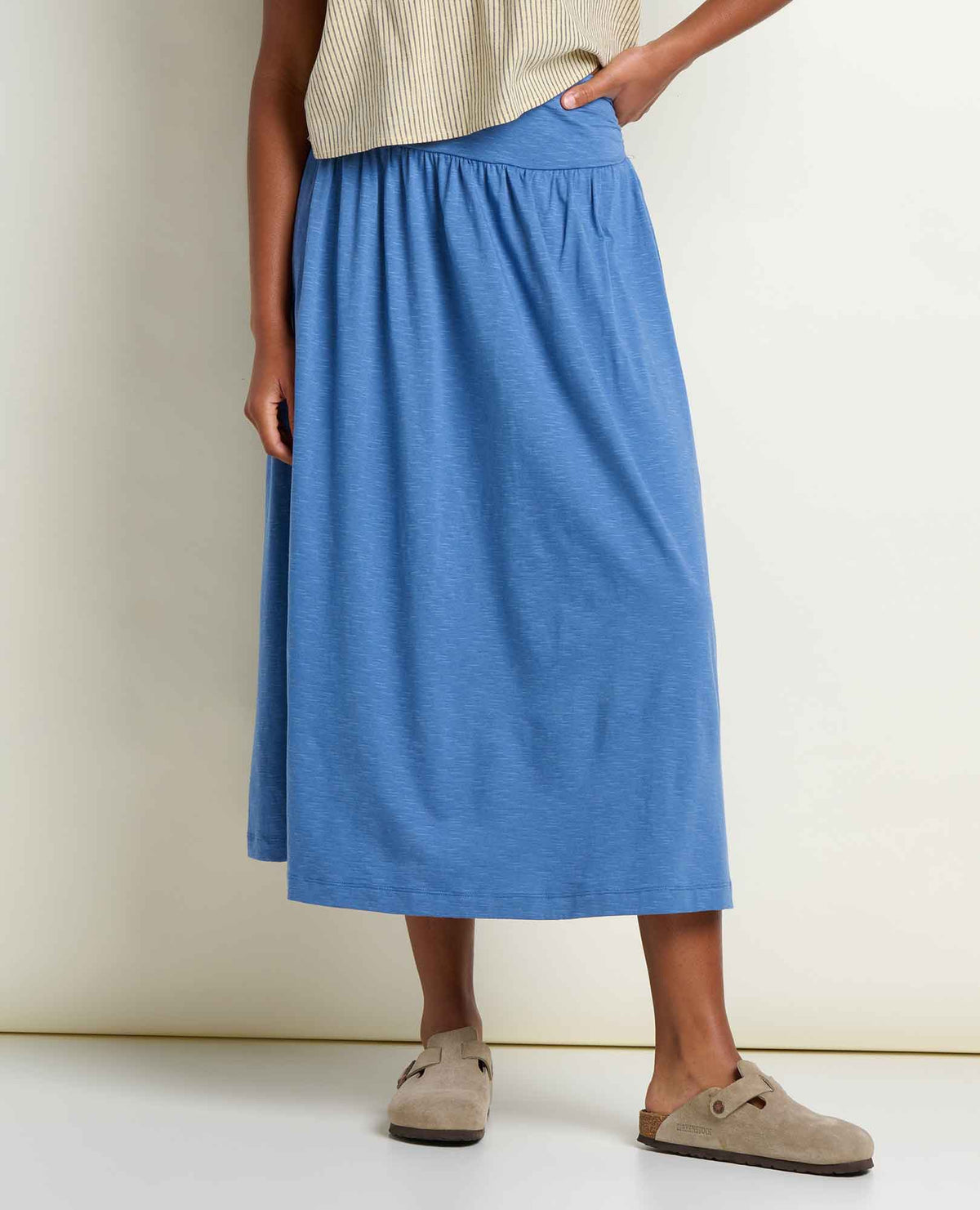 Toad&Co Chaka Midi Skirt - Organic Cotton & TENCEL™ A-Line Midi Skirt