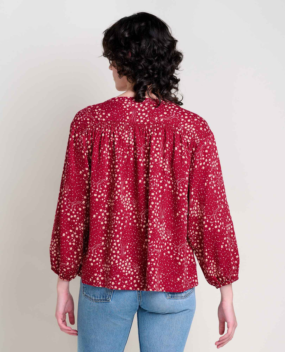 Toad&Co Manzana Long Sleeve Peasant Top