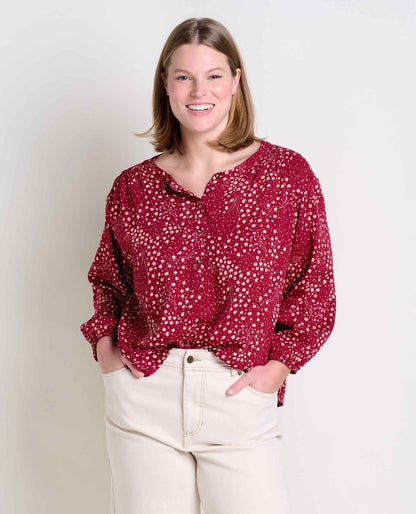 Toad&Co Manzana Long Sleeve Peasant Top